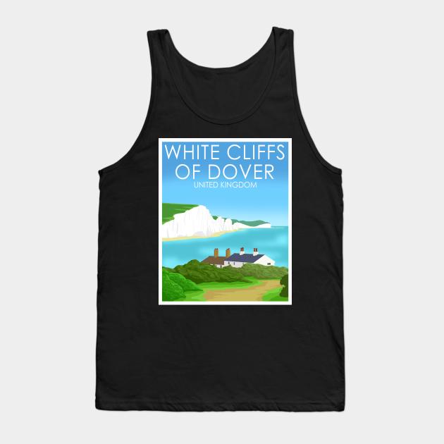 White Cliffs of Dover, United Kingdom Tank Top by Omega Art